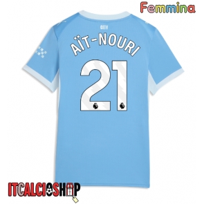 Manchester City Rayan Ait-Nouri #21 Prima Maglia Femmina 2026-27 Manica Corta